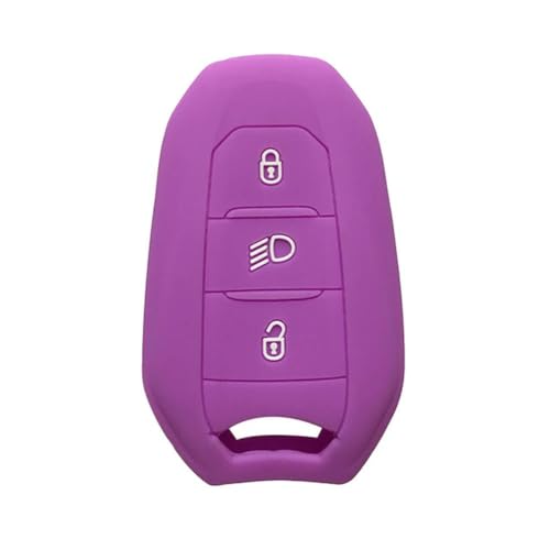 DINGYXIN Autoschlüsselhülle, für Peugeot 3008 208 2008 308 508 408 4008 Hülle Autoschlüssel Silikagel Schlüsselanhänger Schutz Fernbedienung Schlüsseletui von DINGYXIN