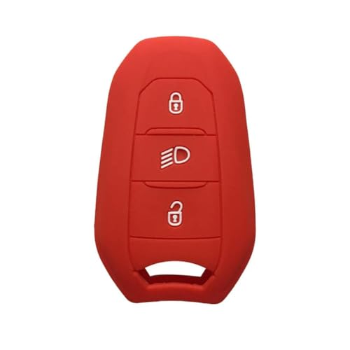 DINGYXIN Autoschlüsselhülle, für Peugeot 3008 208 2008 308 508 408 4008 Hülle Autoschlüssel Silikagel Schlüsselanhänger Schutz Fernbedienung Schlüsseletui von DINGYXIN