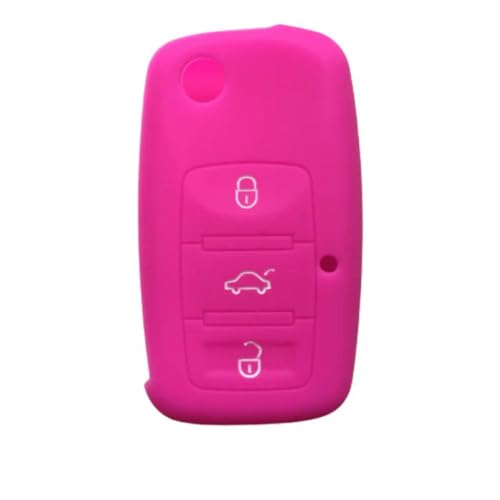DINGYXIN Silikon Autoschlüssel Hülle Flip Key Fob Schutzhülle, für Golf für Passat Polo für Jetta Beetle für Bora für Touran von DINGYXIN