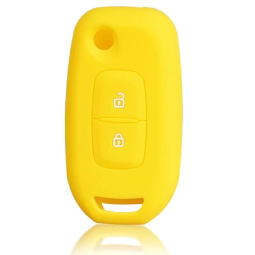 DINGYXIN Silikon-Schlüsselhülle, für Renault Duster Captur 2019 2020 Logan Schlüsselanhänger, Autoschlüsselhülle von DINGYXIN