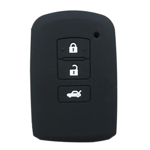 DINGYXIN Silikon-Schlüsselhülle, für Toyota Camry 55 Highlander Rav4 Yaris Auris, Fernbedienungsschlüsseletui, 2 3 Tasten, Schlüsselbundhalter von DINGYXIN