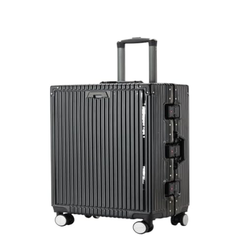 DINGYanK Koffer 50,8 cm Trolley Koffer für Damen und Herren, 61 cm Geschenk Trolley Koffer, Business Boarding Koffer, Schwarz , 61 cm von DINGYanK