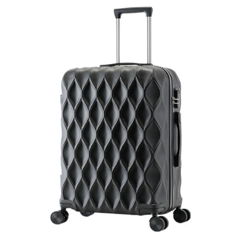 DINGYanK Koffer Gepäck Außenhandel Passwort Box Koffer Trolley Koffer Herren und Damen Universal Wheel Koffer Suitcase (Color : Black, Size : 28in) von DINGYanK