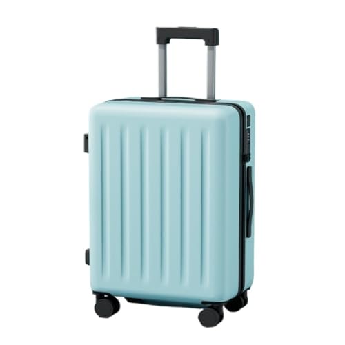 DINGYanL Trolley-Koffer Multifunktionaler Koffer, Damen-Trolley, Leise Und Langlebig, Passwort-Box, Herren-Koffer, 20 Zoll Reisekoffer (Color : Blue, Size : 20in) von DINGYanL