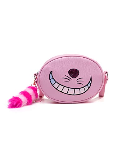 DISNEY Alice In Wonderland Cheshire Cat Shaped Shoulder Bag With Shoulder Strap Kosmetiktäschchen 23 centimeters Pink von DISNEY