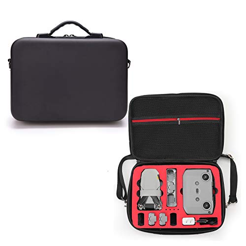 DJFEI Tasche Portable Handtasche Tragetasche für DJI Mini 2, Hard Eva Travel wasserdichte Tragetasche Passend für DJI Mini 2 Drone, Fernbedienung, 3 Batterien, Adapter und Zubehör (A) von DJFEI Zubehör für DJI Drone