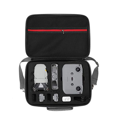 DJFEI Tasche Portable Handtasche Tragetasche für DJI Mini 2, Hard Eva Travel wasserdichte Tragetasche Passend für DJI Mini 2 Drone, Fernbedienung, 3 Batterien, Adapter und Zubehör (D) von DJFEI Zubehör für DJI Drone