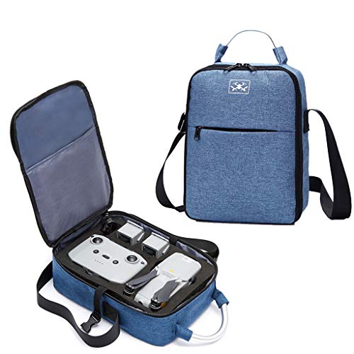 DJFEI Tragetasche für DJI Mavic Air 2 Drone, wasserdichte Handtasche Rucksack Hardshell Case Tasche für 2 Batterien, Fernbedienung, Ladegerät und Drone Zubehör (Blau) von DJFEI Zubehör für DJI Drone