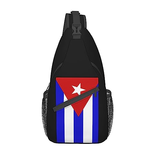 Damen und Herren, kubanische Flagge, lässig, diagonal, Brusttasche, Schultertasche, Reisetasche, Wandertasche von DJNGN