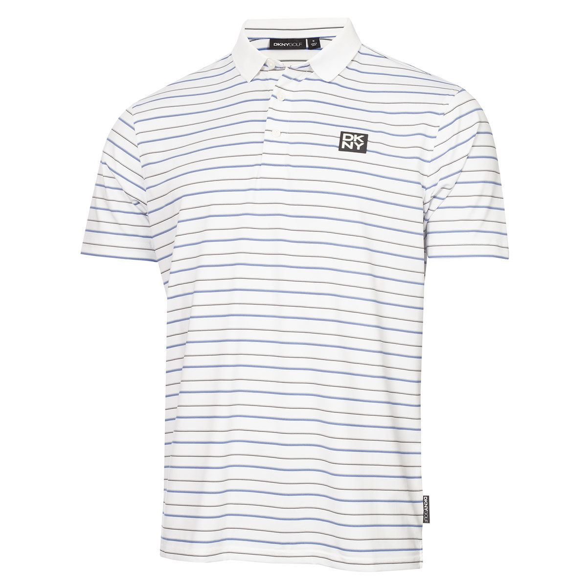 DKNY Men's Multi-Stripe Golf Polo Shirt, Mens, White/multi, Small | American Golf von DKNY