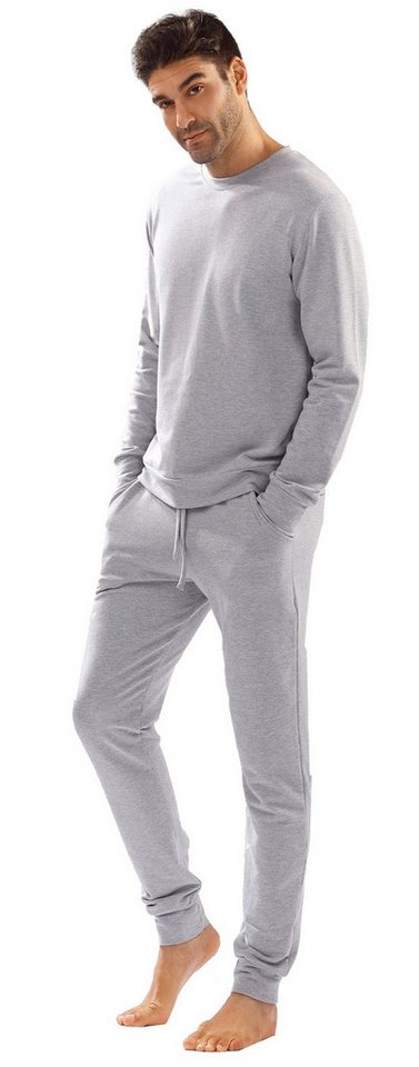 DKaren Hausanzug Herren Freizeitanzug Jogginganzug Trainigsanzug -Justin- (Set, 2 tlg., Sweatshirt + Hose) Baumwolle von DKaren