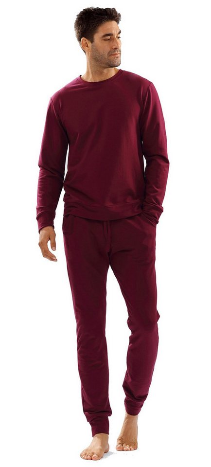 DKaren Hausanzug Herren Freizeitanzug Jogginganzug Trainigsanzug -Justin- (Set, 2 tlg., Sweatshirt + Hose) Baumwolle von DKaren