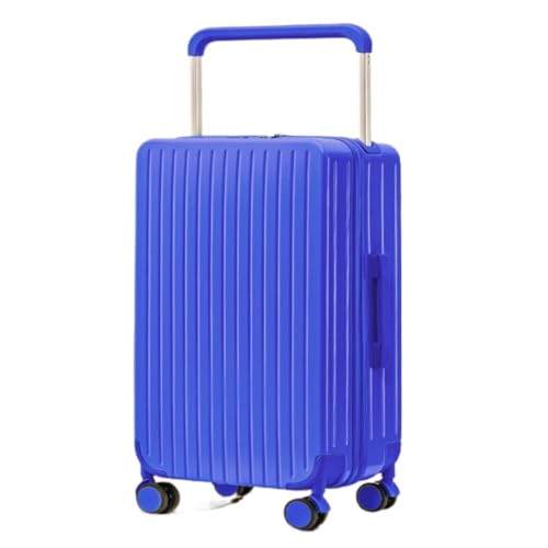 DLLSZS Koffer Breites Trolley-Gepäck, Damen-Universal-Radgepäck, Großhandel, 20-Zoll-Passwort-Box, ausgewählte Herrentaschen Suitcase (Color : Blue, Size : 24) von DLLSZS