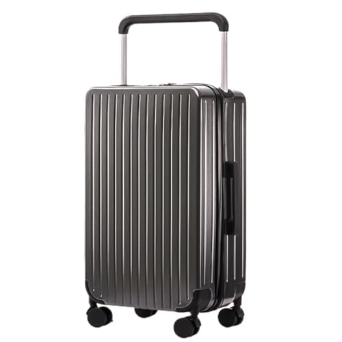 DLLSZS Koffer Breites Trolley-Gepäck, Damen-Universal-Radgepäck, Großhandel, 20-Zoll-Passwort-Box, ausgewählte Herrentaschen Suitcase (Color : Gray, Size : 20) von DLLSZS