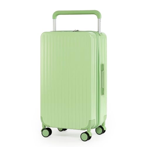 DLLSZS Koffer Breites Trolley-Gepäck, Damen-Universal-Radgepäck, Großhandel, 20-Zoll-Passwort-Box, ausgewählte Herrentaschen Suitcase (Color : Green, Size : 20) von DLLSZS