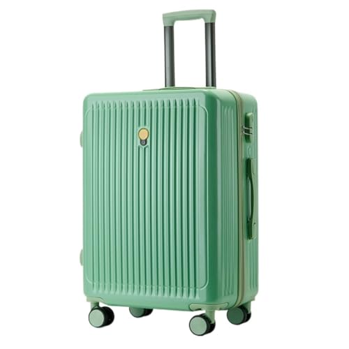 DLLSZS Koffer Equipaje, Maleta Extensible, Maleta Con Ruedas for Hombre Y Mujer, Maleta De Embarque, Maleta De Cuero Suitcase (Color : Green, Size : 20) von DLLSZS