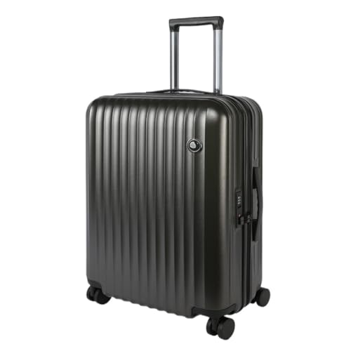 DLLSZS Koffer Gepäck High-End-Trolley Mit Universalrädern 24-Zoll-Mini-Kleiner, Leichter Passwort-Koffer Suitcase (Color : Gray, Size : A) von DLLSZS