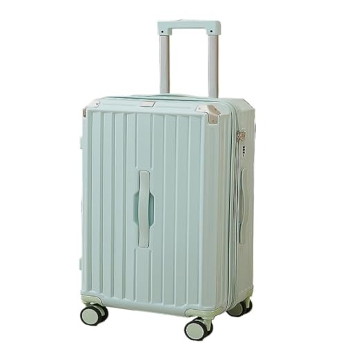 DLLSZS Koffer Koffer Passwort Box Koffer Herren Und Damen Ins Trend Trolley Case Herren Universal Wheel Zipper Case Suitcase (Color : Blue, Size : 22) von DLLSZS