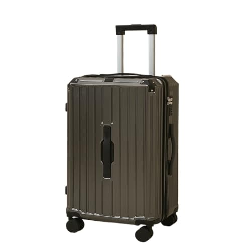 DLLSZS Koffer Koffer Passwort Box Koffer Herren Und Damen Ins Trend Trolley Case Herren Universal Wheel Zipper Case Suitcase (Color : Gray, Size : 20) von DLLSZS
