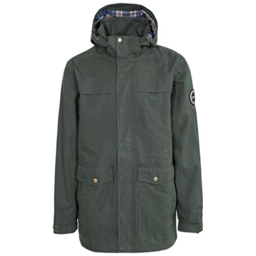 DLX Trespass Herren Wasserdichte Jacke ROWLAND, olive, L, MAJKRAO10001_OLIL von Trespass