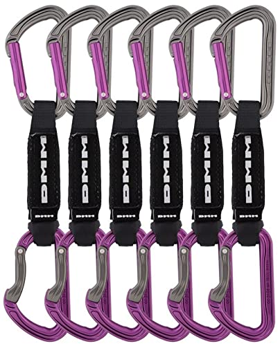 DMM Shadow Quickdraw 12 cm Titanium-Purple 6er Set von DMM