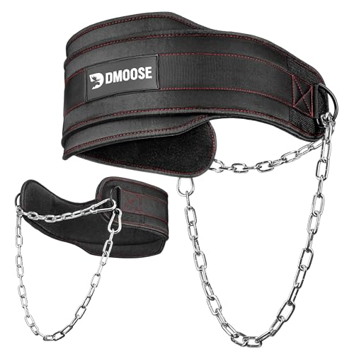 DMoose Dip Gürtel für Gewichtheben, Gewicht Gürtel mit Kette für Pullup, Gym Lifting Belt für Powerlifting, Squat, Bodybuilding, Heavy Duty Stahl, Workout Gürtel mit komfortablen DMoose Dip Gürtel für Gewichtheben, Gewicht Gürtel mit Kette für Pullup, Gym Lifting Belt für Powerlifting, Squat, Bodybuilding, Heavy Duty Stahl, Workout Gürtel mit komfortablen von DMoose Fitness