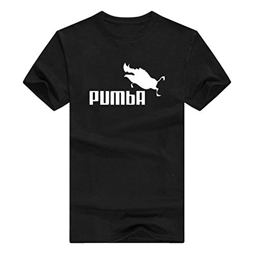 DNBUIFHSD Mode T-Shirt Herren Baumwolle T-Shirts Sommer T-Shirt männlich Boy Skate T-Shirt Tops Workout-Shirts Kurzarm Pumba Letter Print-XL von DNBUIFHSD
