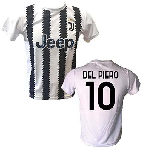DND D'ANDOLFO CIRO Trikot weiß Home Alessandro del Piero 10 offizielles Lizenzprodukt 2020-2021 Größen für Erwachsene und Kinder (10 Jahre) von DND DI D'ANDOLFO CIRO
