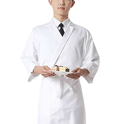 DNJKH Kochjacke Herren Sushi-Bar-Jacke Japanischer Stil Lauschig Berufsbekleidung, Moderner Stil von DNJKH
