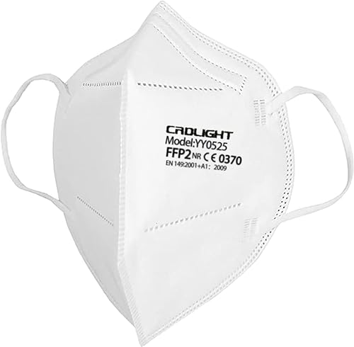 CRDLIGHT FFP2-Masken– Partikelfiltrierende Halbmaske – Schutzmaske für Mund und Nase – Gesichtsmaske –1000 Stück von DOC