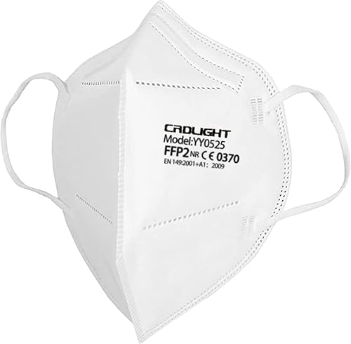 DOC CRD Light FFP2 - Atemschutzmaske Erwachsene Hochwertiger Stoff Mund-Nasen-Maske 1000er Pack-Partikelfiltrierende Halbmaske von DOC