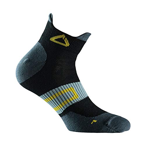 DOGMA Falcon - Sommer Laufsocken kurz, Low-Cut Sport- und Sneaker-Socken für Damen & Herren, Running Socks, Antiblasen, Atmungsaktiv, Anti-Schweiß, knöchelhohe Sportsocken, Fitness (black, 42-44) von DOGMA