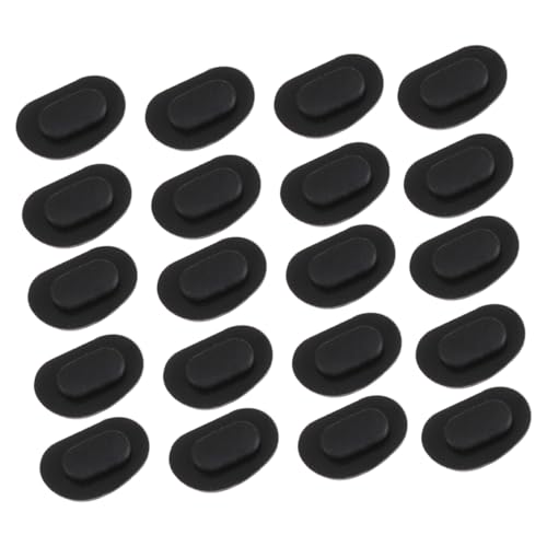 DOITOOL 40 Stück Schwarze Brillen Nasenpads Nasenpolster Selbstklebend Rutschfestes Brillenzubehör für Nasenbrücke Druckentlastend Komfortabel und Sicher Passend für Korrektur und von DOITOOL