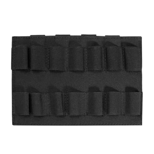 Shotgun Shell Panel,14 Runde Schrotflinten Halter Tasche,Tactical Molle Cartridge Shell Holder für Outdoor-Taktiken, Jagdaktivitäten, Schießtraining von DONGKER