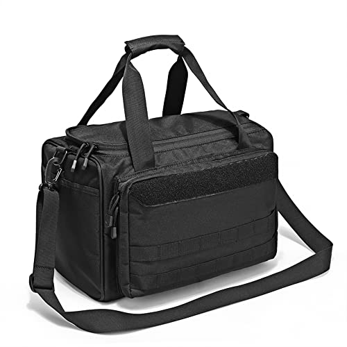 DONGKER Range Bag, Taktisch groß Einsatztasche, Pistol Shooting Range Reisetasche Waffentasche fürJagd Schießstand Sport von DONGKER