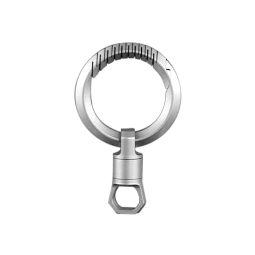 Schlüsselanhänger-Ring, Titan Karabinerhaken für Schlüssel, 360° drehbare Karabinerschlüsselhalter mit Schnellverschluss für die Jagd, Wandern, Camping, den täglichen Gebrauch von DONGKER