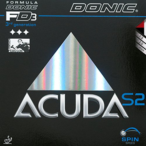 DONIC Belag Acuda S2 Farbe 1,8 mm, rot, Größe 1,8 mm, rot von DONIC