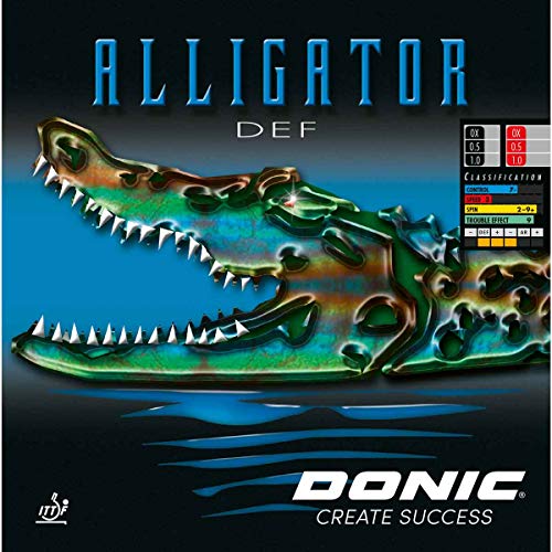 DONIC Belag Alligator DEF, schwarz, 0,5 mm von DONIC