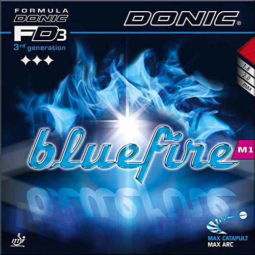 DONIC Belag Bluefire M1 Farbe 2,0 mm, schwarz, Größe 2,0 mm, schwarz von DONIC