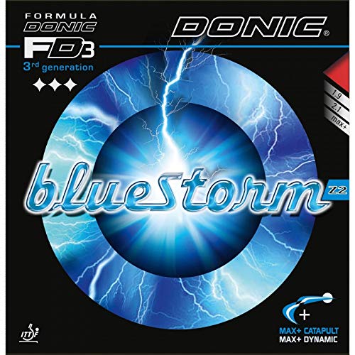 DONIC Belag Bluestorm Z2 Farbe 2,3 mm, blau, Größe 2,3 mm, blau von DONIC