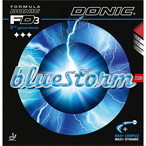 DONIC Belag Bluestorm Z3 Farbe 2,1 mm, rot, Größe 2,1 mm, rot von DONIC