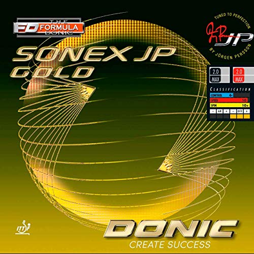 DONIC Belag Sonex JP Gold, schwarz, 2,3 mm von DONIC