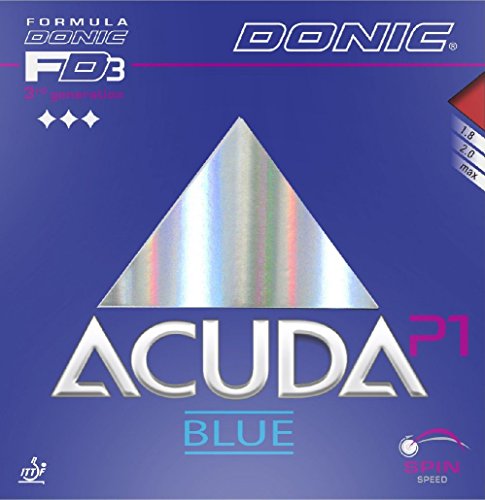 DONIC Tischtennisgummi Acuda Blue P1, 2,00 mm, schwarz von DONIC