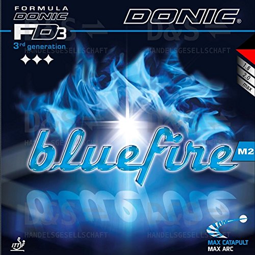 Donic Rubber Bluefire M2, 2 mm, Red and black von DONIC