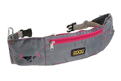 DOOG - Doog Walkie-Gürtel – Grau mit Pink (Neon) (WB17) von DOOG