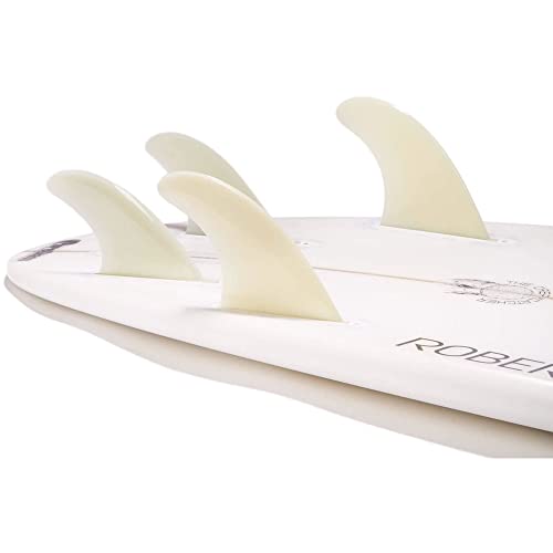 DORSAL Surfboard Fins Quad 4 Set Future Compatible Medium Natural von DORSAL