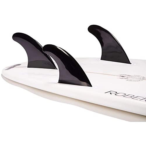 DORSAL Surfboard Fins Thruster 3 Set Future Compatible Medium Black von DORSAL