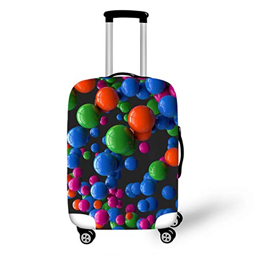 Elastisch Kofferhülle, DOTBUY 3D Reise Kofferschutzhülle Gepäck Cover Reisekoffer Hülle Schutz Bezug Schutzhülle Waschbare Reisetasche Kofferbezug (Farbe A,L (26-28 Zoll)) von DOTBUY