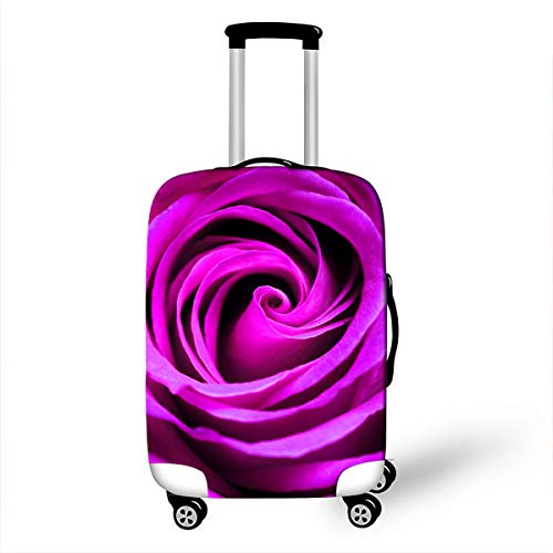 Elastisch Kofferhülle, DOTBUY 3D Reise Kofferschutzhülle Gepäck Cover Reisekoffer Hülle Schutz Bezug Schutzhülle Waschbare Reisetasche Kofferbezug (lila,L (26-28 Zoll)) von DOTBUY