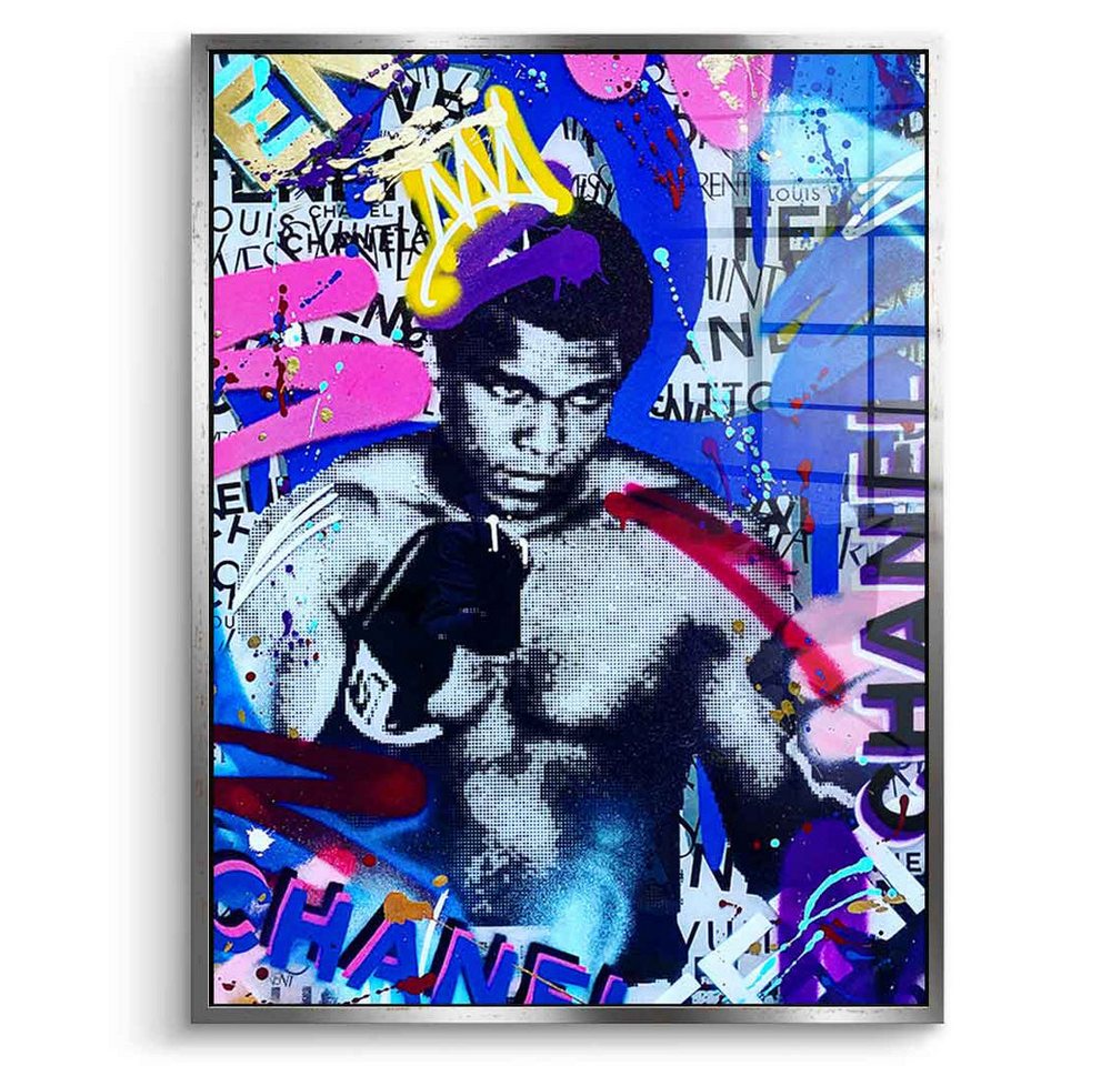 DOTCOMCANVAS® Acrylglasbild ALI BRAND GRAFFITI - Acrylglas, Acrylglasbild Muhammad Ali Portrait Boxen Sport luxus Wandbild von DOTCOMCANVAS®